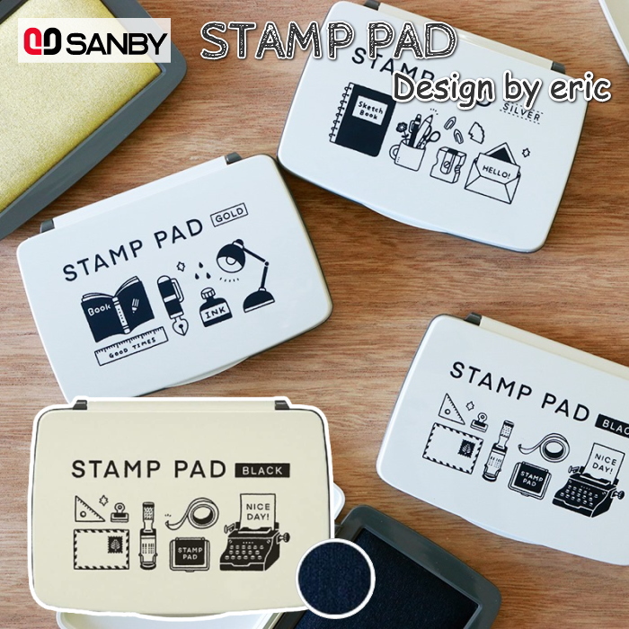 ＊在庫限り＊STAMP PAD/スタンプ台     [ブラック]  サンビー    SPE-B02